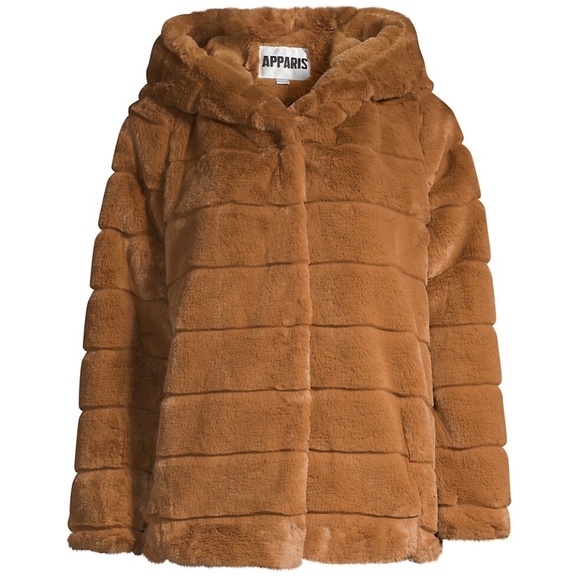 Apparis FAUX FUR COAT GREAT FOR APRES SKI - Picture 2 of 2